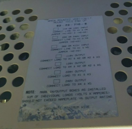 SOLA MCR 63-23-710-8 电源调节器微型/微电脑稳压器（RBD5.1）