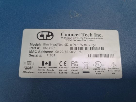 コネクトテック BNG627 ブルーヒート/ネット 9D 8ポート