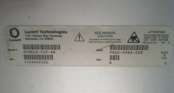 alcatel lucent stgrls-clt-48 0800-0944-248 A