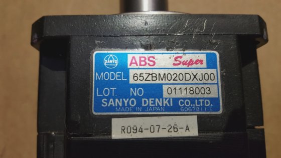 山洋電気 65ZBM020DXJ00 サーボモーター