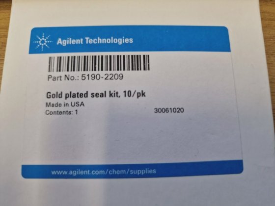 Agilent金メッキインレットシール 5190-2209