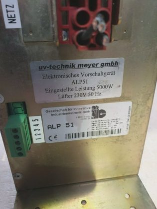 UV Technik ALP51 UVランプ電子電源（br5.2）