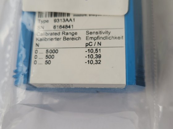 Kistler 9313AA1 Force Transducer (in8s1b2)