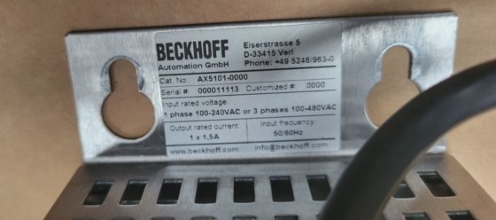 Beckhoff ax5101-0000 伺服驱动器 + 1