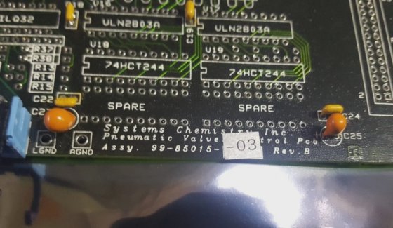 システムズケミストリー 99-85015-03 rev b 空気圧バルブ制御基板アッシー