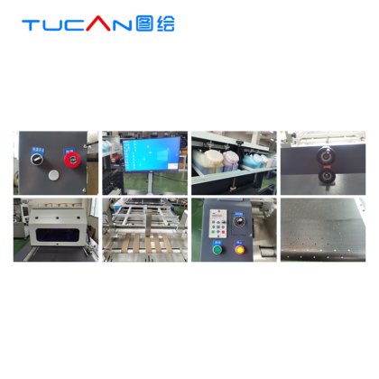 TC-800A 单通道打印机，无需制版，只需扫描和打印，适用于纸袋 瓦楞纸披萨盒汉堡盒杯垫腕带的单通道打印机