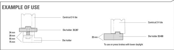 プリマダイホルダー&レール 20.400 ダイホルダー&レール