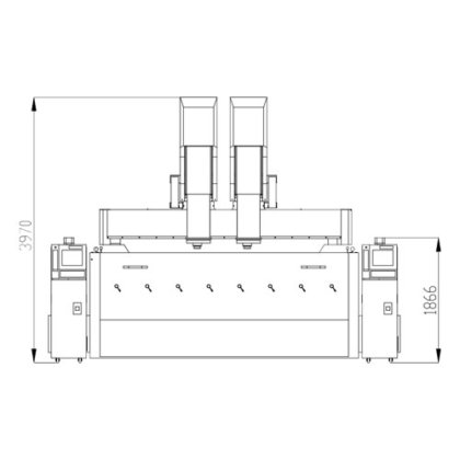 ADI2100 双头数控电火花成形机布局