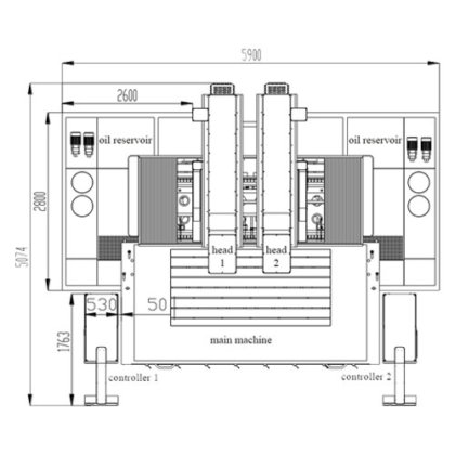 A2180 双头大型沉降片放电加工机床