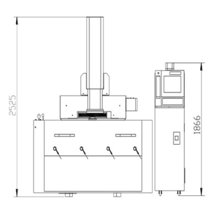 配备最高效控制电路的 A640 拉姆数控电火花加工机床