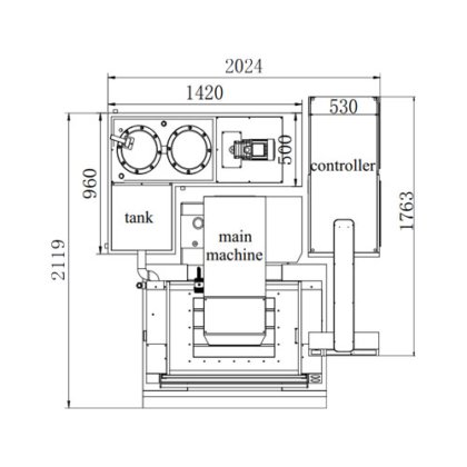 ADI300 带手动工作台升降的数控电火花成形机床