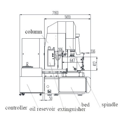 用于电子连接器成型的 A30 数控沉模放电加工机