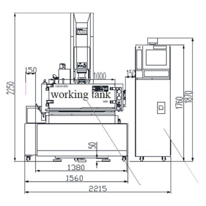 用于电子连接器成型的 A30 数控沉模放电加工机