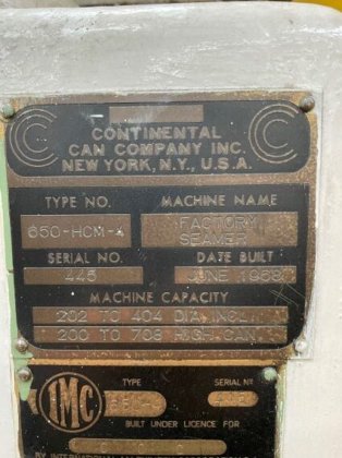 大陆制罐公司 650-HCM-4