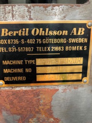 バーティル・オールソン アフマー 150.200 D