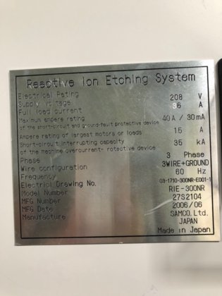 2006 SAMCO RIE-300NR