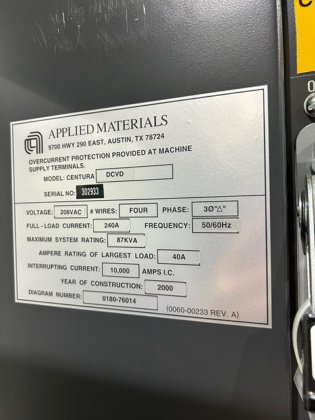 2000 AMAT CENTURA DXZ