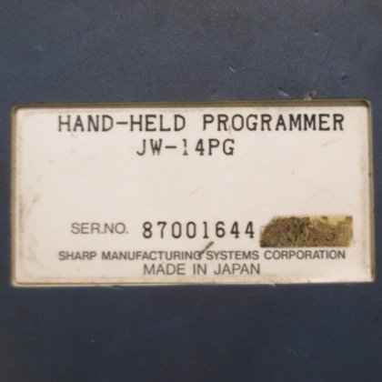 Sharp JW-14PG Handheld Programmer Display