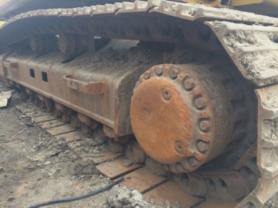 中古のキャタピラー329dl油圧トランスミッションクローラー