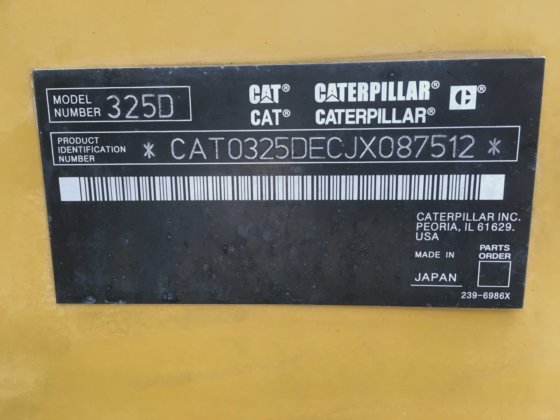 25ton 132HP 二手 Cat 325