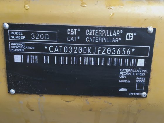 2014 caterpillar 320D