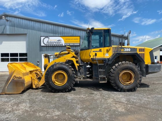 09 Komatsu Wa 380 6 Wheel Loader In Princeville Quebec Canada