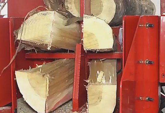 wood splitting machine log splitter fire wood processor firewood ...