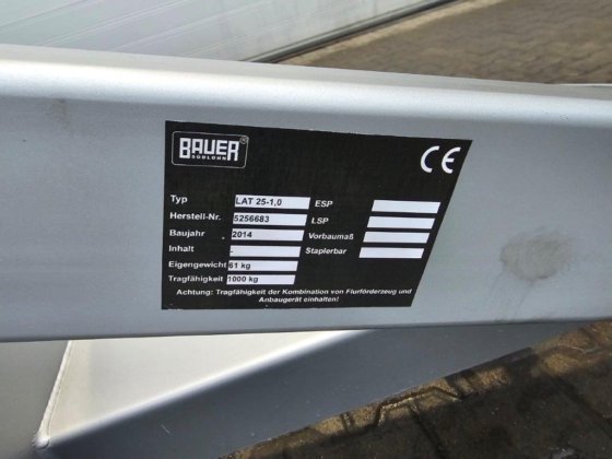 2014年宝峨LAT25-1.0起重机臂