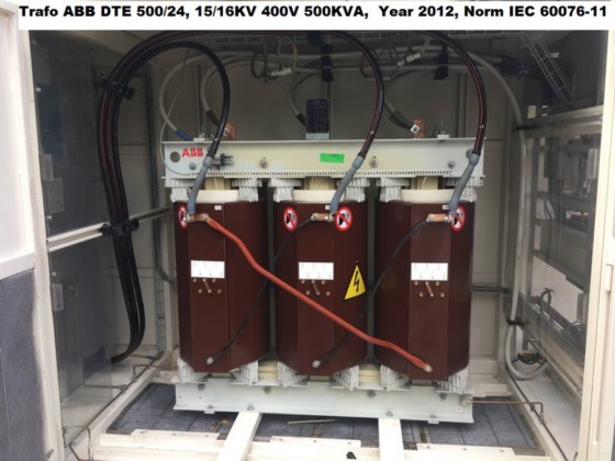 2014 28x 500 KVA 15kV / 400 Volt ABB droge transformator in Rotterdam ...