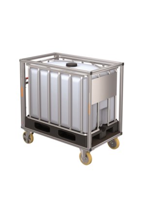 Rollcontainer mit IBC Container