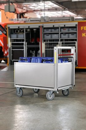 Rollcontainer mit Aluminiumbox