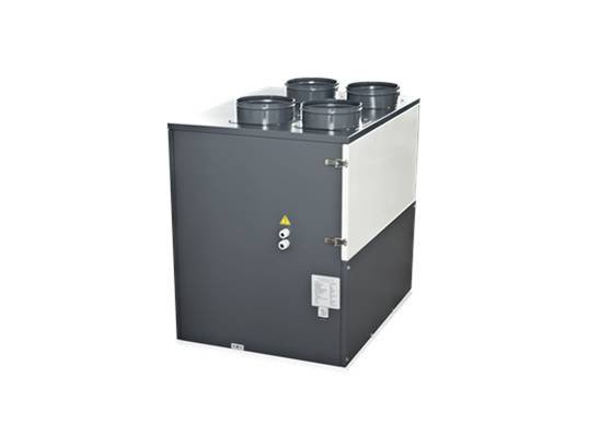 縦型ヒートポンプ式熱回収換気装置