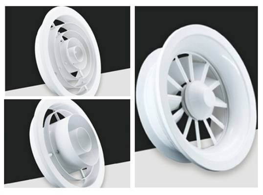 Ronde werveldiffuser ringvormige diffuser