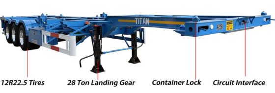 40ft Container Chassis Trailer