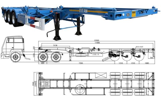 40ft Container Chassis Trailer