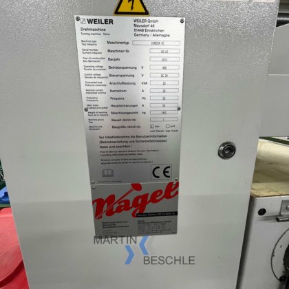 常规精密车床 WEILER ‘CONDOR VC’