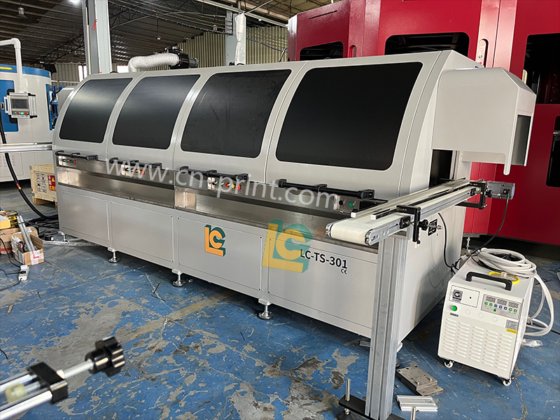 ボトルライン用LC自動3色スクリーン印刷機