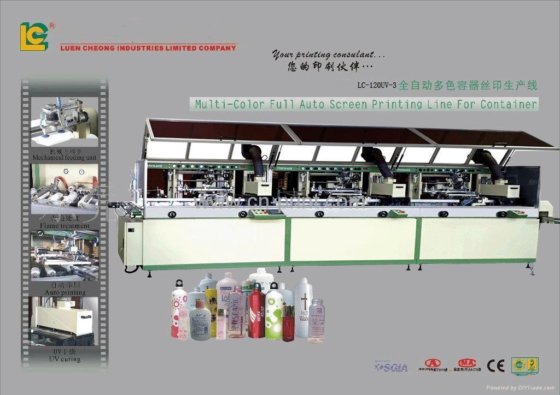 自動3色シリンダーUVスクリーン印刷機