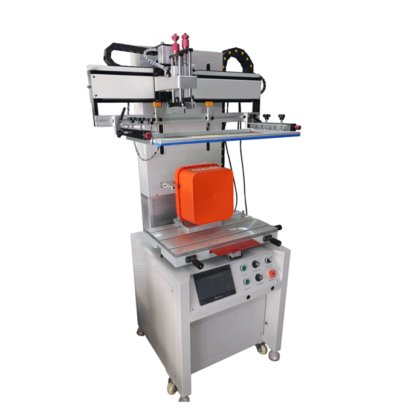 Flat precision screen printing machine with
