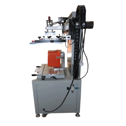 Flat precision screen printing machine with