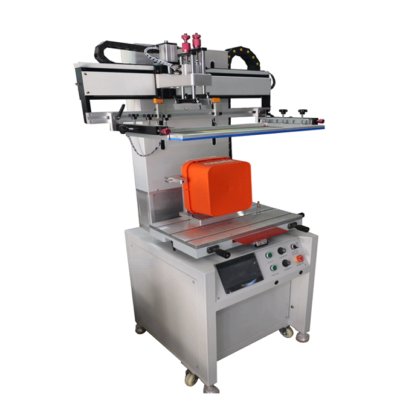Flat precision screen printing machine with