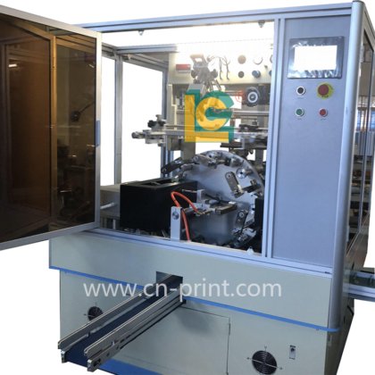 玻璃瓶单色自动 UV 丝网印刷机