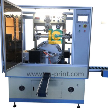 玻璃瓶单色自动 UV 丝网印刷机