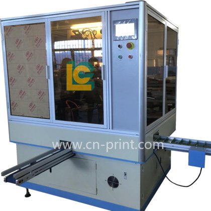 玻璃瓶单色自动 UV 丝网印刷机