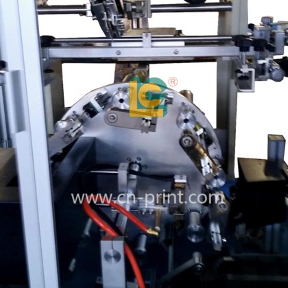 玻璃瓶单色自动 UV 丝网印刷机