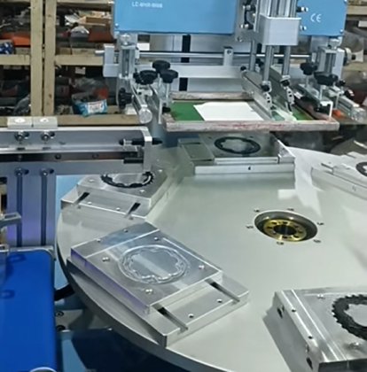 旋转气动平板丝网印花机