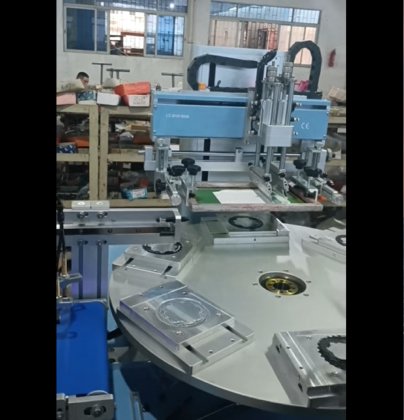 旋转气动平板丝网印花机