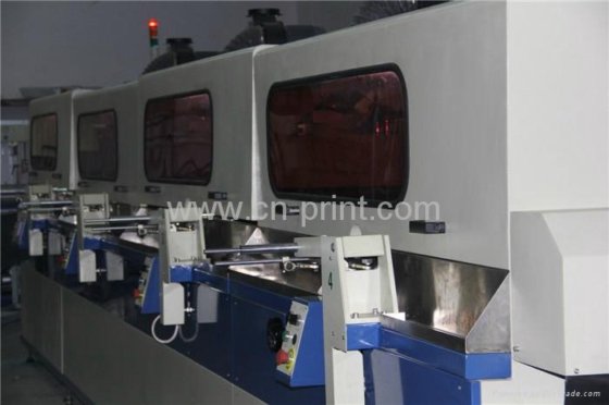 自动双色圆筒 UV 丝网印刷机