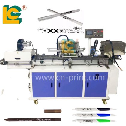 全自动圆珠笔眉笔单色丝网印刷机