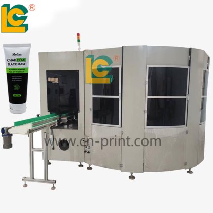 全自动5色伺服控制塑料管UV丝印机